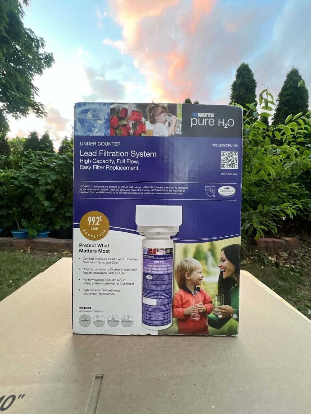 Watts Pure H2O Lead Filtration System Model H2O-DWCFL100 Under Counter Water Fil
